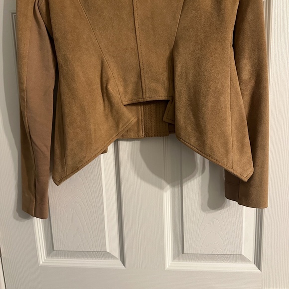 BCBG Max Azria Camel Faux Suede Jacket (S) - Picture 6 of 6
